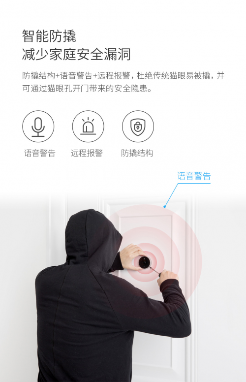 关注家门口的安全 摩象科技连推智能猫眼+智能可视门铃